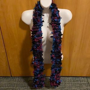 Hand knit 💯% silk scarf